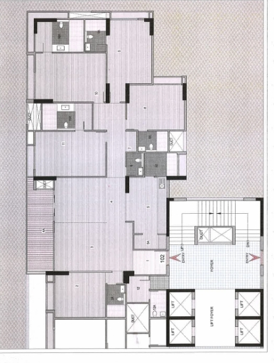 4 BHK Flat floor plan