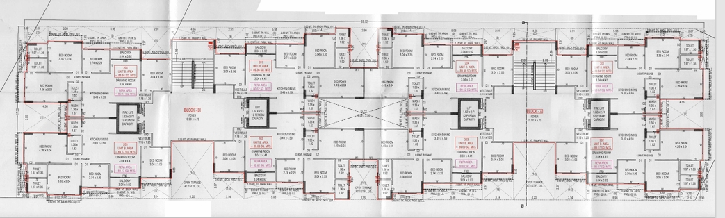 3.5 BHK Flat floor plan